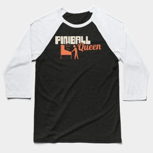 Arcade Pinball Queen Baseball T-Shirt